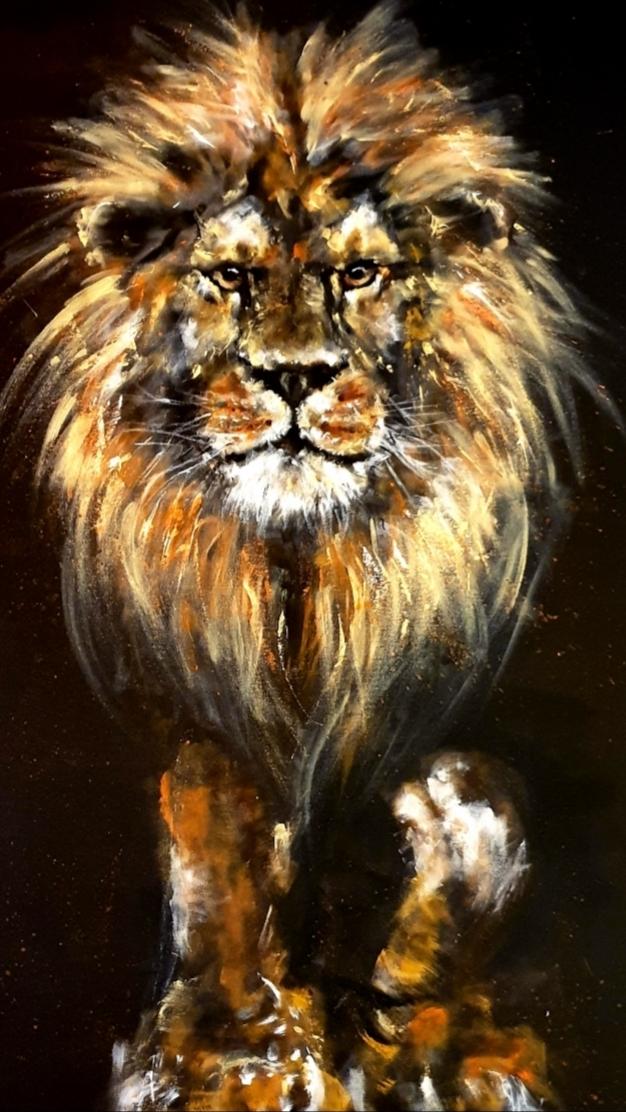 ArteDiAlina.com painting: Born Lion